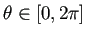 $ \theta\in[0,2\pi]$