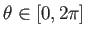 $ \theta\in[0,2\pi]$