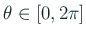 $ \theta\in[0,2\pi]$